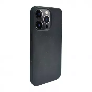 iLike Funda de silicona y plástico Eco Print Design para Apple iPhone 14 Pro negra