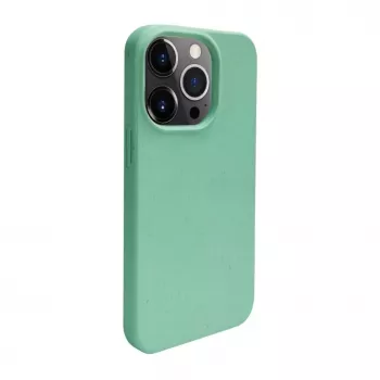 iLike Funda de silicona y plástico Eco Print Design flor para Apple iPhone 14 Pro verde