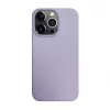 iLike Funda de silicona y plástico Eco Print Design flor para Apple iPhone 14 Pro lila
