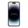 iLike Funda de silicona y plástico Eco Print Design flor para Apple iPhone 14 Pro lila