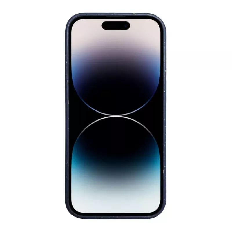 iLike Funda de silicona y plástico Eco Print Design para Apple iPhone 14 Pro azul