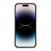 iLike Funda de silicona y plástico Eco Print Design para Apple iPhone 14 Pro beige