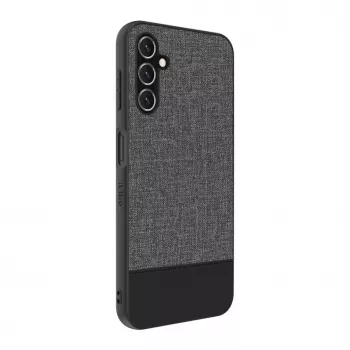 iLike Trasera de piel sintética para Samsung Galaxy A14 5G gris