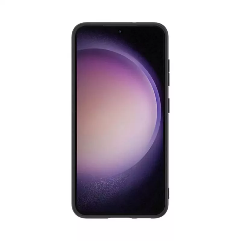 iLike Trasera de piel sintética para Samsung Galaxy S23 negra