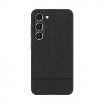 iLike Trasera de piel sintética para Samsung Galaxy S23 Plus negra