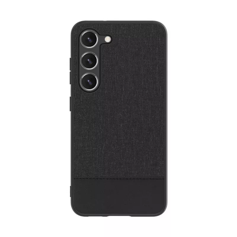 iLike Trasera de piel sintética para Samsung Galaxy S23 Plus negra