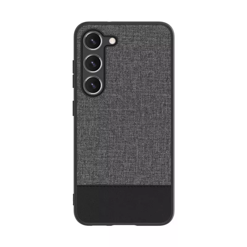 iLike Samsung Galaxy S23 Plus Funda Trasera de Cuero Sintético Gris