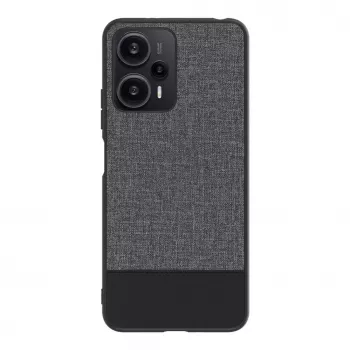 iLike Xiaomi Redmi Note 12 / Poco X5 Funda Trasera de Cuero Sintético Gris