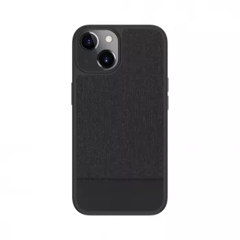 iLike Apple iPhone 14 Funda Trasera de Cuero Sintético Negra