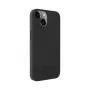 iLike Apple iPhone 14 Funda Trasera de Cuero Sintético Negra
