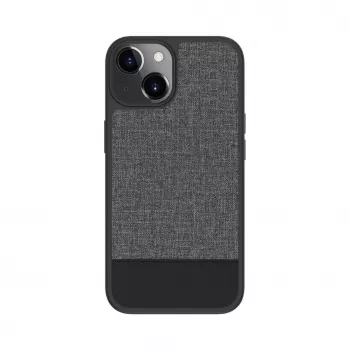 iLike Apple iPhone 14 Funda Trasera de Cuero Sintético Gris