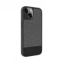 iLike Apple iPhone 14 Funda Trasera de Cuero Sintético Gris