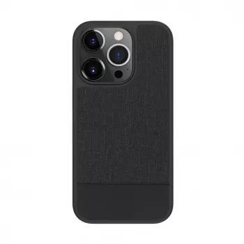 iLike Apple iPhone 14 Pro Funda Trasera de Cuero Sintético Negra