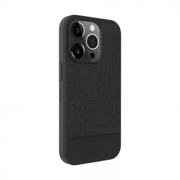 iLike Apple iPhone 14 Pro Funda Trasera de Cuero Sintético Negra