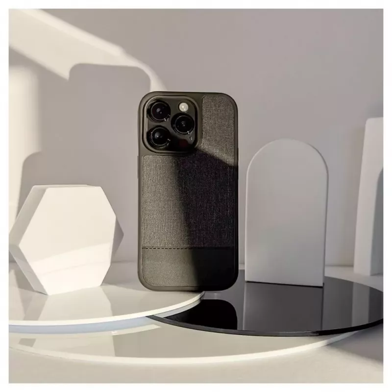 iLike Apple iPhone 14 Pro Funda Trasera de Cuero Sintético Gris