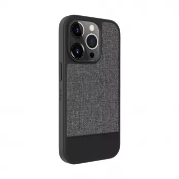 iLike Apple iPhone 14 Pro Funda Trasera de Cuero Sintético Gris