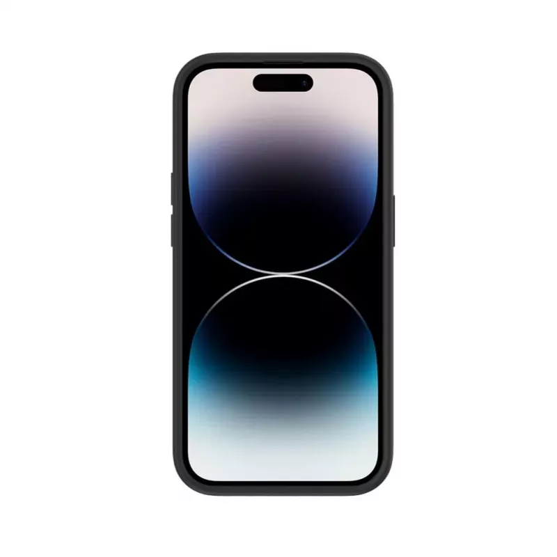 iLike Apple iPhone 14 Pro Max Funda Trasera de Cuero Sintético Negra