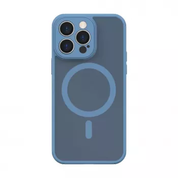 Evelatus Funda Híbrida para Apple iPhone 13 Pro con MagSafe y Protección de Cámara PC+TPU Azul Claro