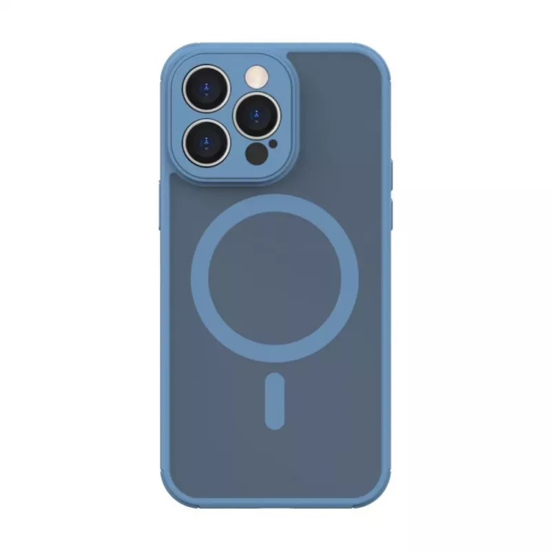 Evelatus Funda Híbrida para Apple iPhone 13 Pro con MagSafe y Protección de Cámara PC+TPU Azul Claro