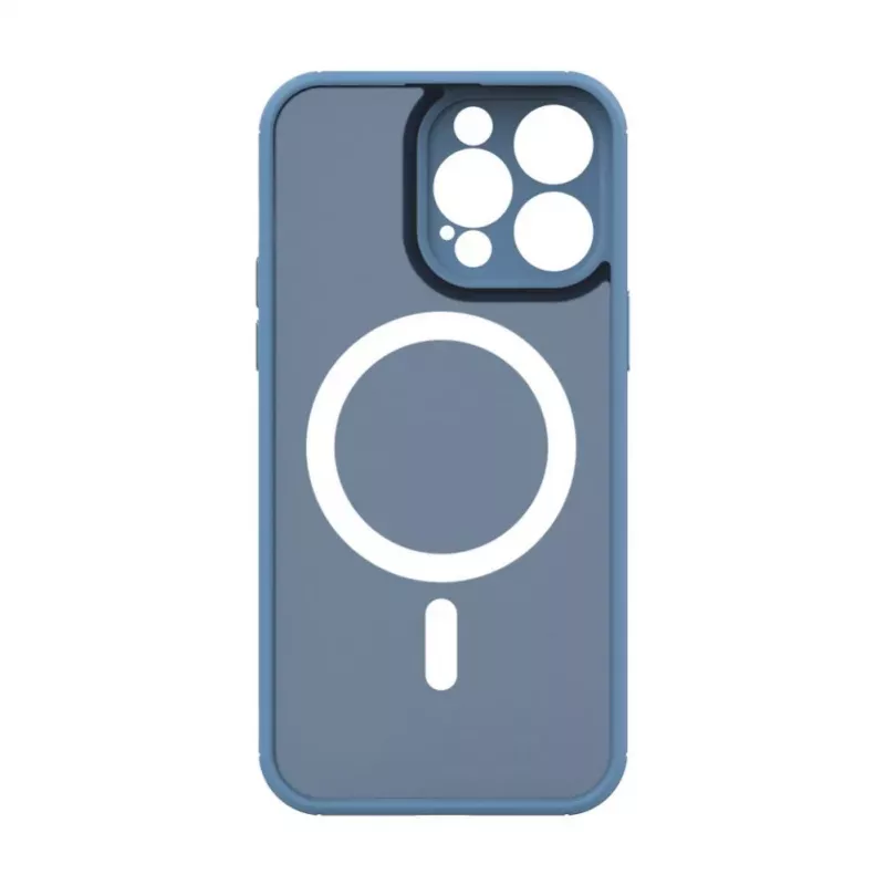 Evelatus Funda Híbrida para Apple iPhone 13 Pro con MagSafe y Protección de Cámara PC+TPU Azul Claro