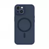Evelatus Funda Híbrida para Apple iPhone 14 con MagSafe y Protección de Cámara PC+TPU Azul