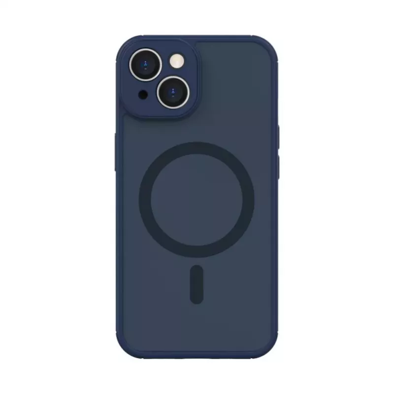 Evelatus Funda Híbrida para Apple iPhone 14 con MagSafe y Protección de Cámara PC+TPU Azul