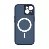 Evelatus Funda Híbrida para Apple iPhone 14 con MagSafe y Protección de Cámara PC+TPU Azul