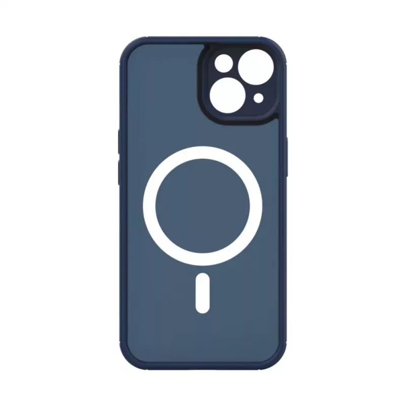 Evelatus Funda Híbrida para Apple iPhone 14 con MagSafe y Protección de Cámara PC+TPU Azul