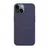 Evelatus Funda de Cuero Genuino para Apple iPhone 13 con MagSafe Azul