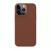 EVELATUS Funda de Cuero Genuino para Apple iPhone 13 Pro con MagSafe Marrón