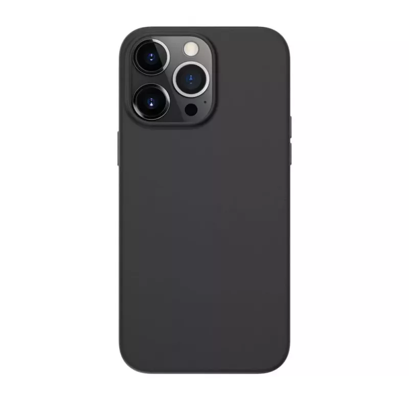 Evelatus Funda de Cuero Genuino para Apple iPhone 13 Pro Max con MagSafe Negra
