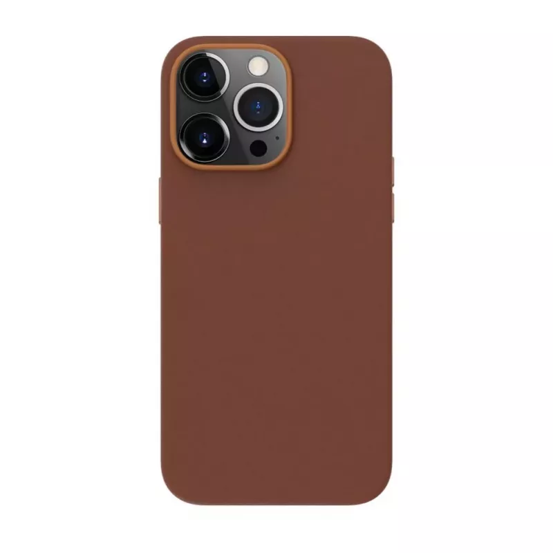 EVELATUS Funda de Cuero Genuino para Apple iPhone 13 Pro Max con MagSafe Marrón