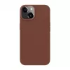 Evelatus Funda de Cuero Genuino para Apple iPhone 14 con MagSafe Marrón