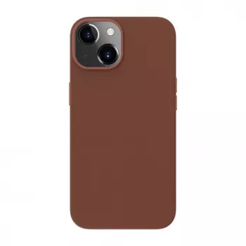 Evelatus Funda de Cuero Genuino para Apple iPhone 14 con MagSafe Marrón