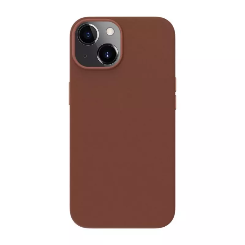 Evelatus Funda de Cuero Genuino para Apple iPhone 14 con MagSafe Marrón