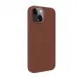 Evelatus Funda de Cuero Genuino para Apple iPhone 14 con MagSafe Marrón
