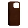 Evelatus Funda de Cuero Genuino para Apple iPhone 14 Pro Max con MagSafe Marrón