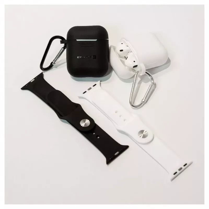 Evelatus Correa de Silicona Loop para Apple Watch 38/40/41mm (110mm S/M) Blanca
