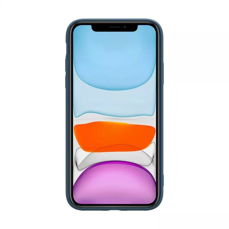 iLike Funda de Silicona Nano para Apple iPhone 11 Azul Medianoche