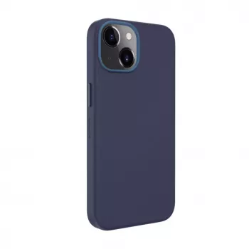 Evelatus Funda de Silicona Premium Soft Touch con MagSafe para Apple iPhone 13 Azul