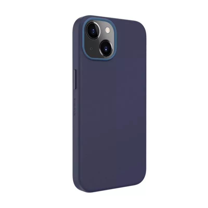 Evelatus Funda de Silicona Premium Soft Touch con MagSafe para Apple iPhone 13 Azul