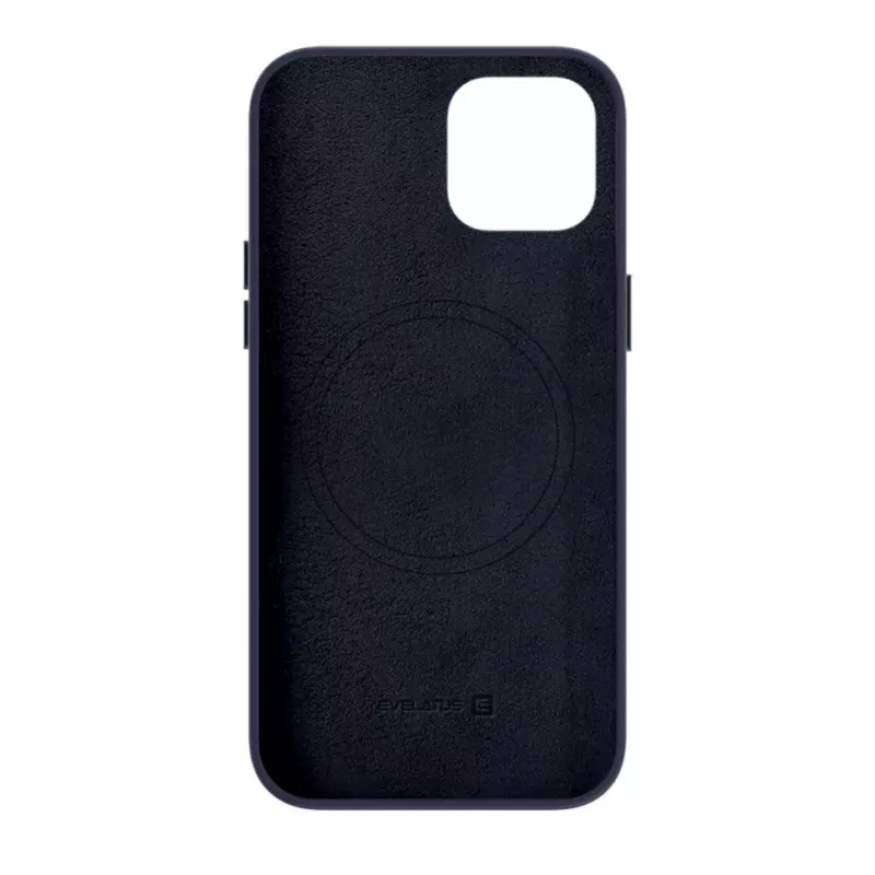 Evelatus Funda de Silicona Premium Soft Touch con MagSafe para Apple iPhone 13 Azul