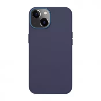 Evelatus Funda de Silicona Premium Soft Touch con MagSafe para Apple iPhone 13 Azul
