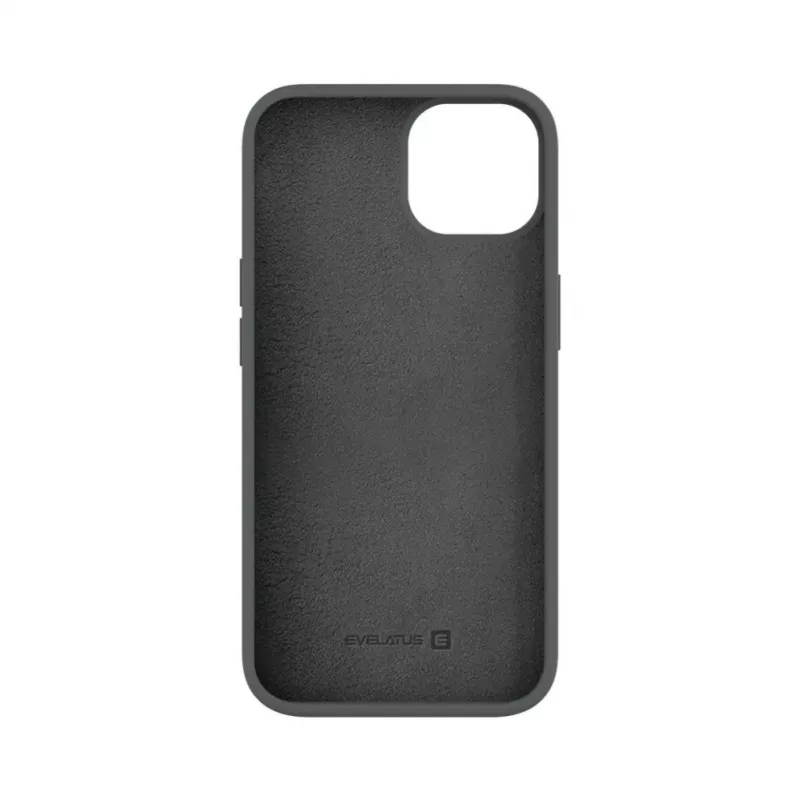 Evelatus Funda de Silicona Premium Soft Touch con MagSafe para Apple iPhone 13 Plata