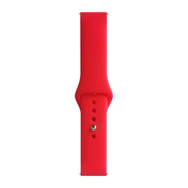 Evelatus 20mm Silicone Loop Watch Strap (S/M 110mm) rojo