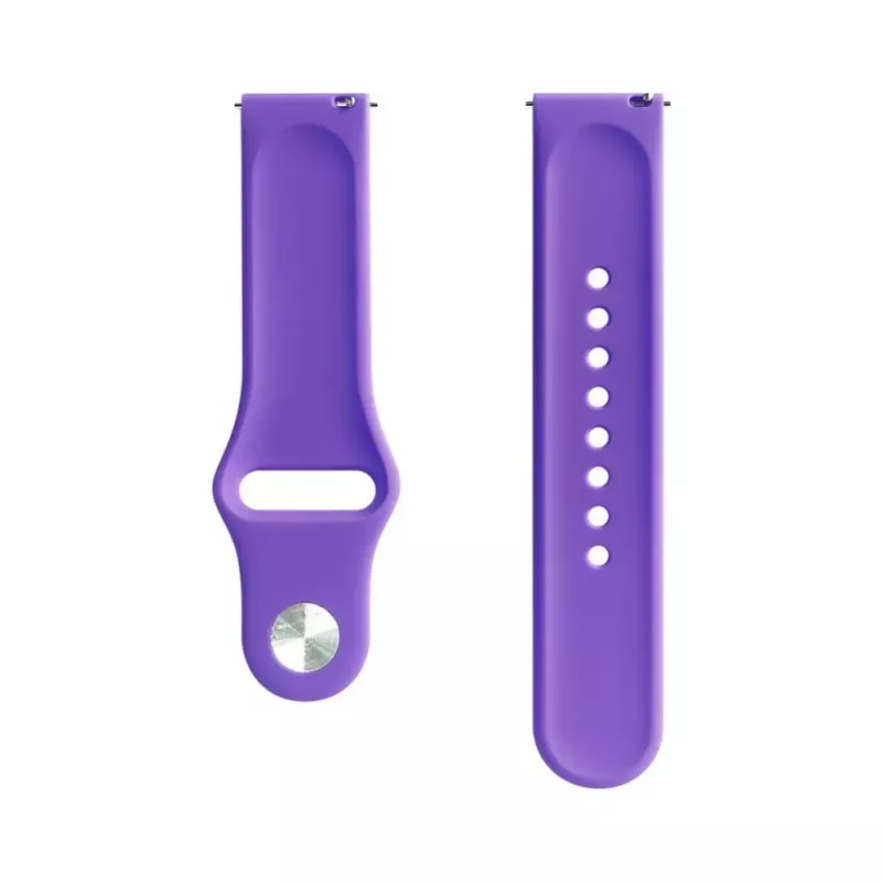 Evelatus 22mm Silicone Loop Watch Strap (S/M 110mm) morado intenso