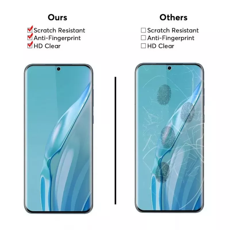 Evelatus Huawei P60 Protector de pantalla 2.5D Full Cover Japan Glue Glass antiestático