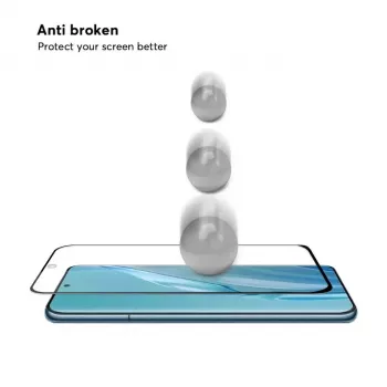 Evelatus Huawei P60 Pro Protector de pantalla 2.5D Full Cover Japan Glue Glass antiestático