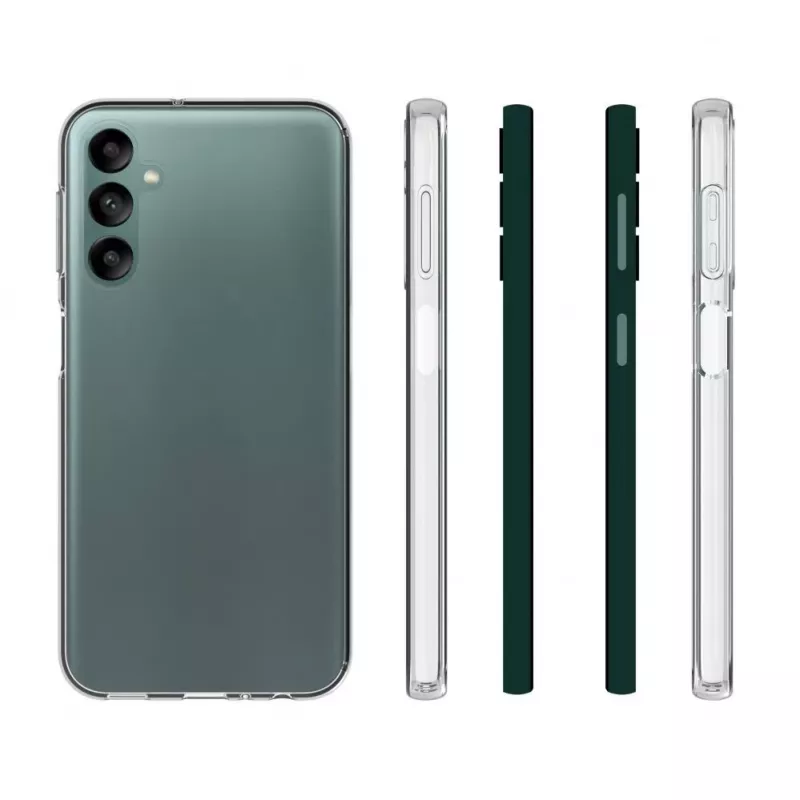 Evelatus Samsung Galaxy A24 funda de silicona transparente 1,5mm TPU transparente