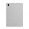 Evelatus Galaxy Tab A8 10.5 (2021) funda tipo libro con interior de imitación de microfibra plata
